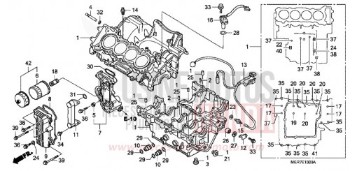 KURBELGEHAEUSE (CBF600S6/SA6/N6/NA6) CBF600N6 de 2006